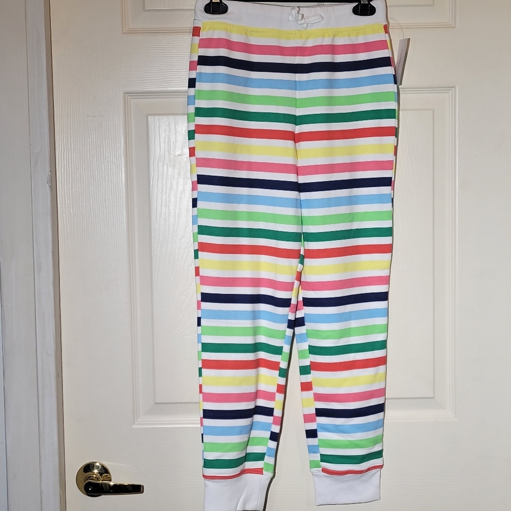 Charter Club Kids' Printed Striped Jogger Pants 10-12 Colorful Unisex